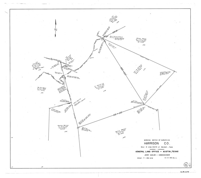 66036, Harrison County Working Sketch 16, General Map Collection