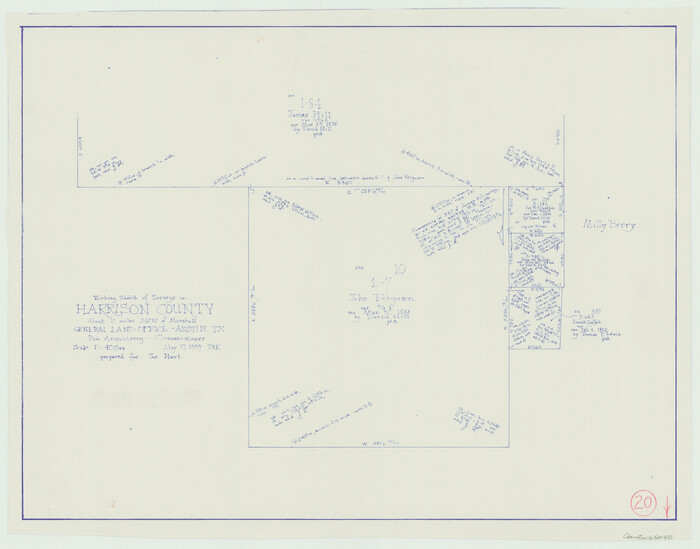 66040, Harrison County Working Sketch 20, General Map Collection