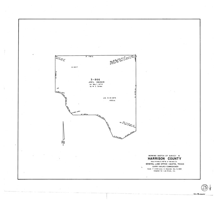 66045, Harrison County Working Sketch 25, General Map Collection