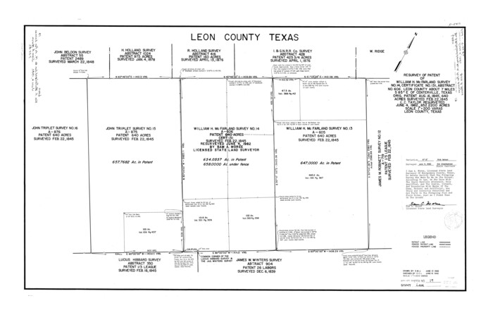 6605, Leon County Rolled Sketch 19, General Map Collection