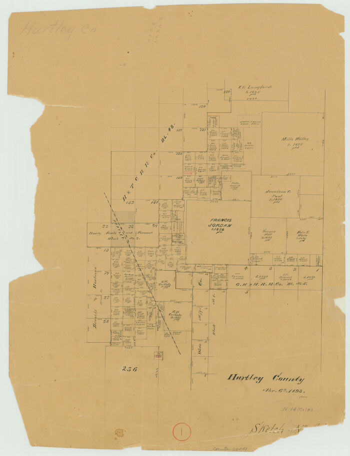66051, Hartley County Working Sketch 1, General Map Collection
