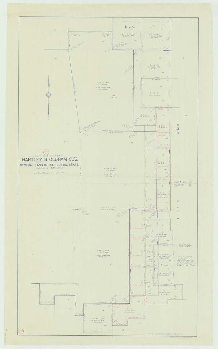 66055, Hartley County Working Sketch 5, General Map Collection