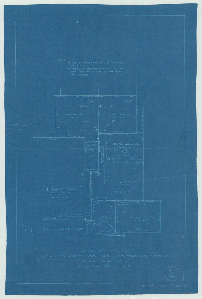 66060, Haskell County Working Sketch 2, General Map Collection