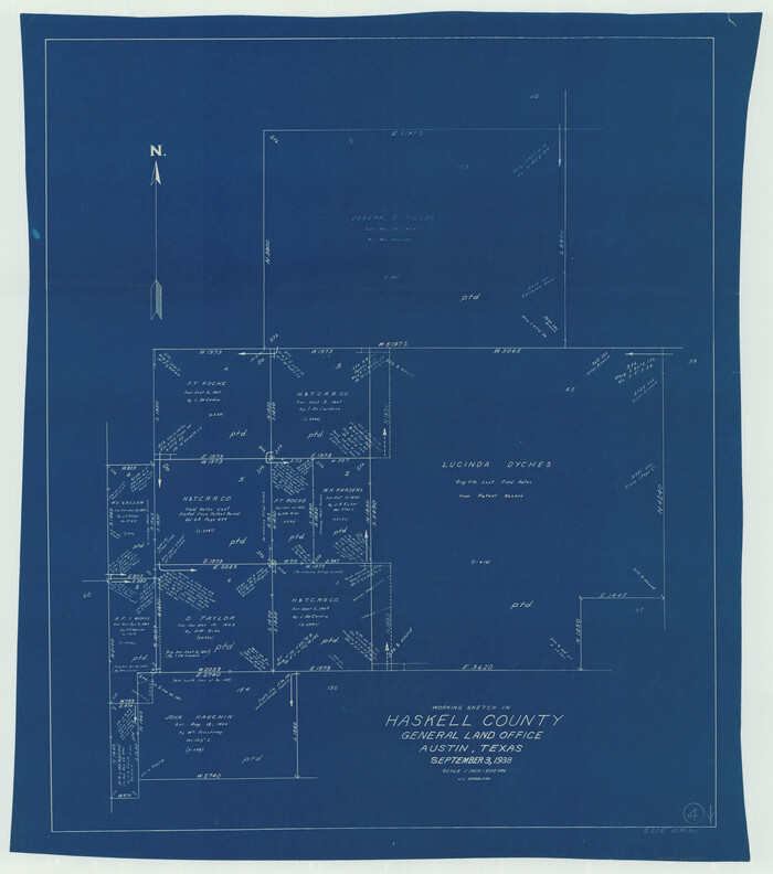 66062, Haskell County Working Sketch 4, General Map Collection