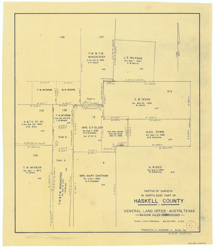 66064, Haskell County Working Sketch 6, General Map Collection