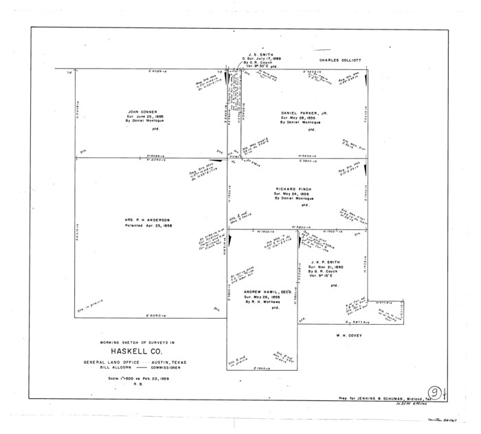 66067, Haskell County Working Sketch 9, General Map Collection