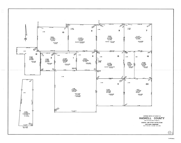 66071, Haskell County Working Sketch 13, General Map Collection