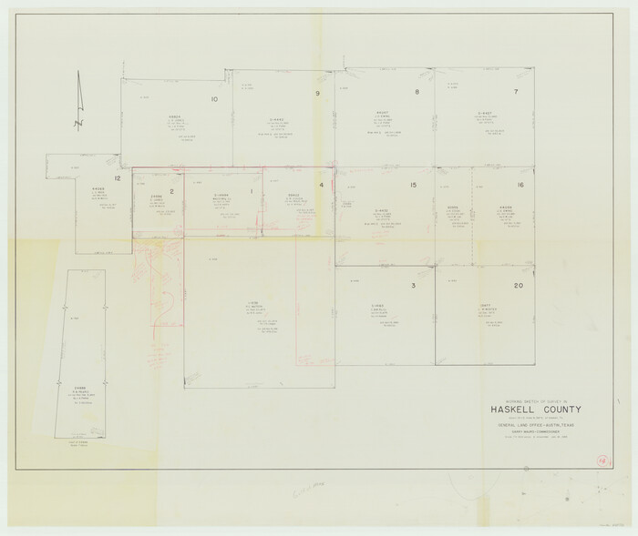 66072, Haskell County Working Sketch 14, General Map Collection