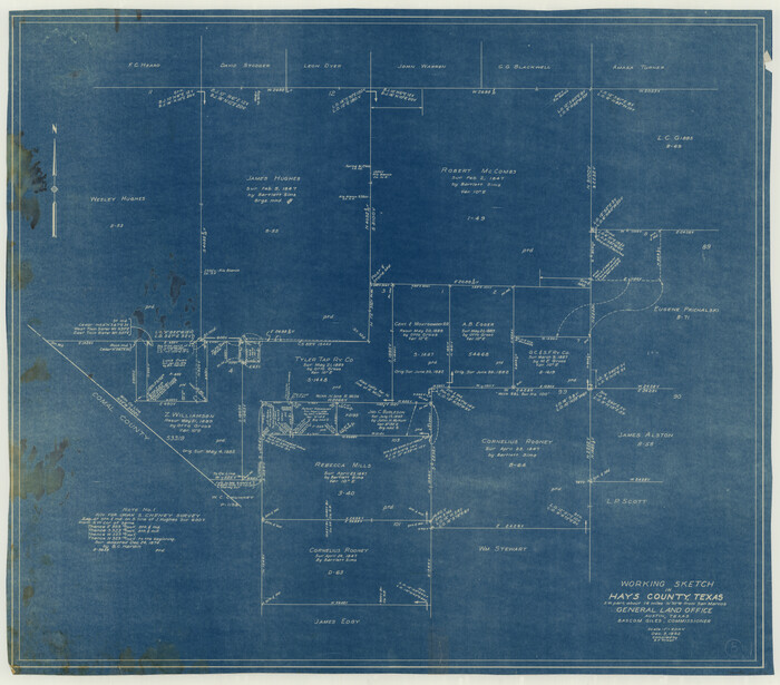 66082, Hays County Working Sketch 8, General Map Collection