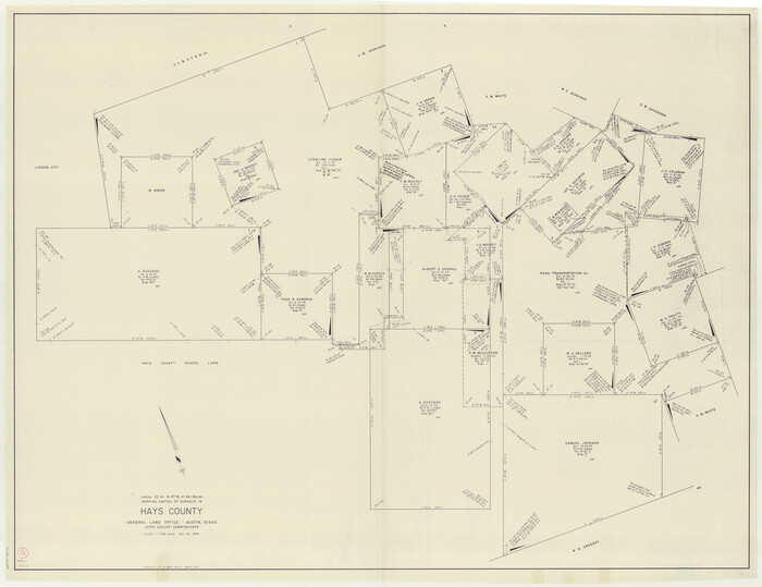 66089, Hays County Working Sketch 15, General Map Collection