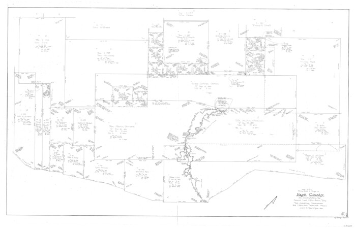 66095, Hays County Working Sketch 21, General Map Collection