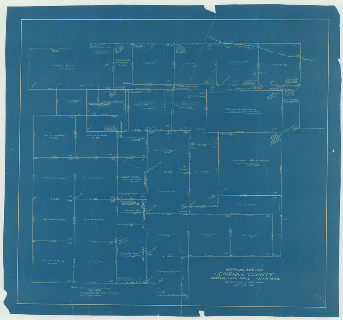 66097, Hemphill County Working Sketch 2, General Map Collection
