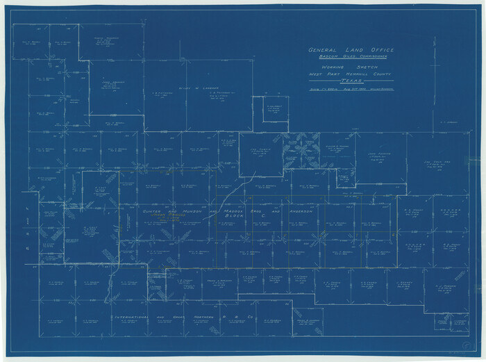 66100, Hemphill County Working Sketch 5, General Map Collection