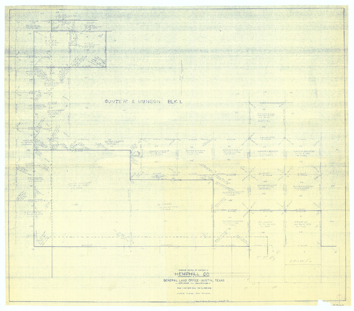 66102, Hemphill County Working Sketch 7, General Map Collection