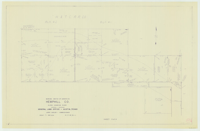 66105, Hemphill County Working Sketch 10, General Map Collection