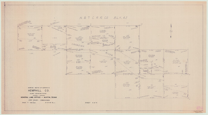 66106, Hemphill County Working Sketch 11, General Map Collection
