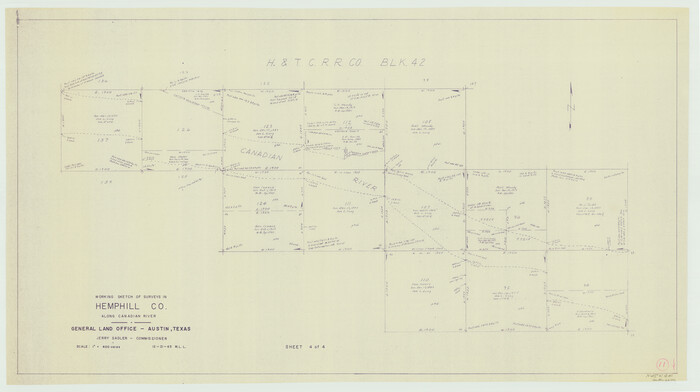 66106, Hemphill County Working Sketch 11, General Map Collection