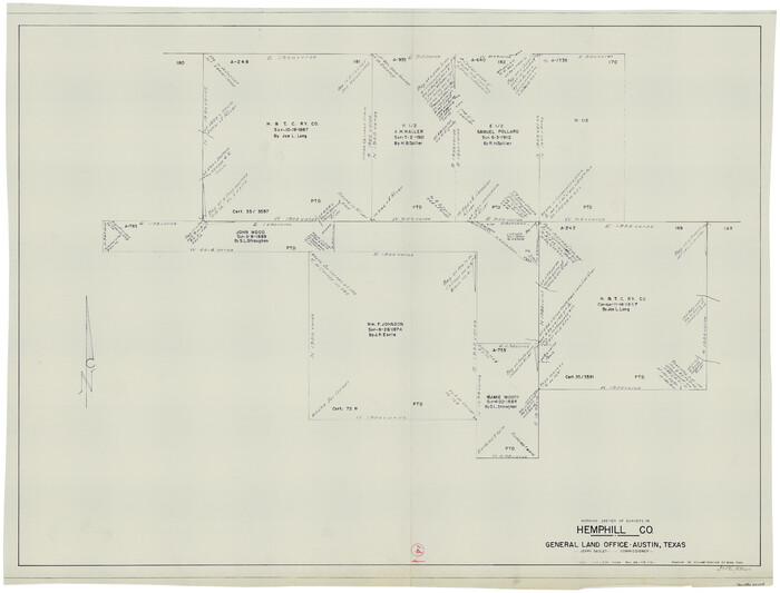 66109, Hemphill County Working Sketch 14, General Map Collection
