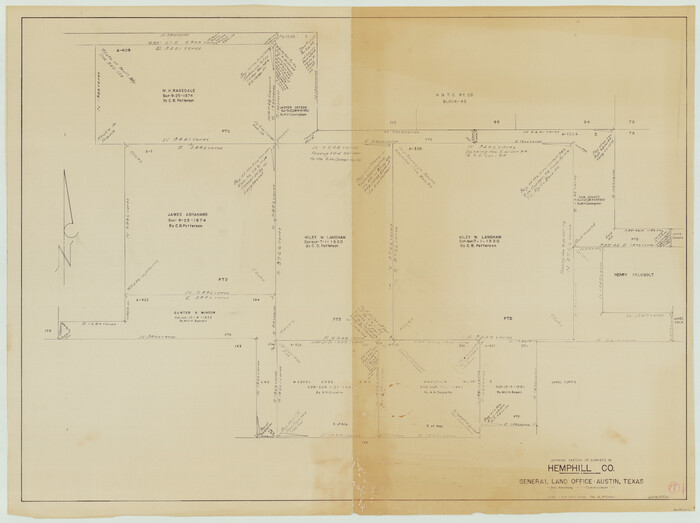 66112, Hemphill County Working Sketch 17, General Map Collection
