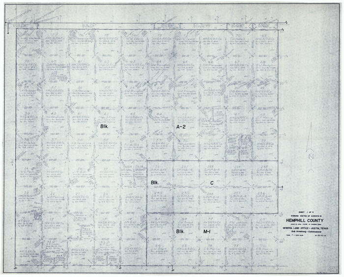 66113, Hemphill County Working Sketch 18, General Map Collection