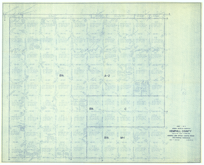 66113, Hemphill County Working Sketch 18, General Map Collection