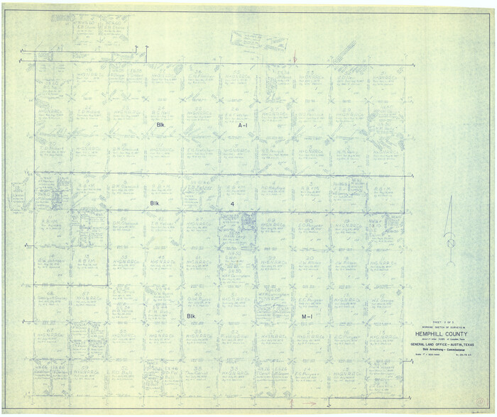 66114, Hemphill County Working Sketch 19, General Map Collection