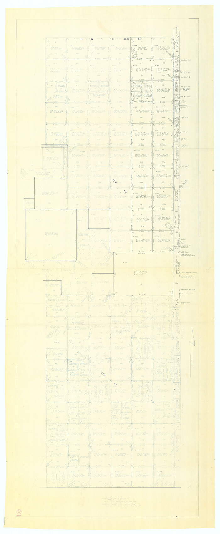 66116, Hemphill County Working Sketch 21, General Map Collection