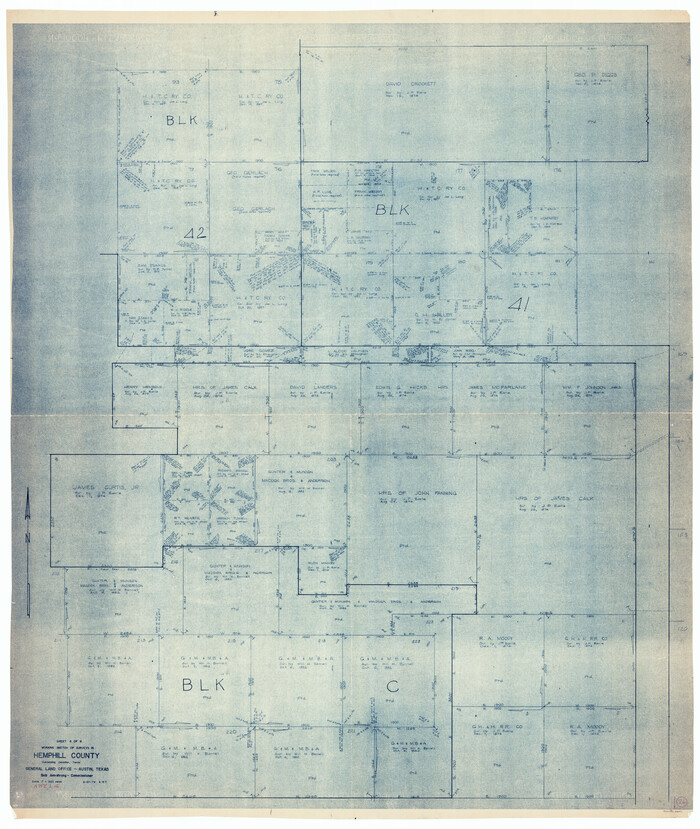 66121, Hemphill County Working Sketch 26, General Map Collection