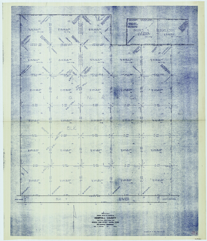 66122, Hemphill County Working Sketch 27, General Map Collection