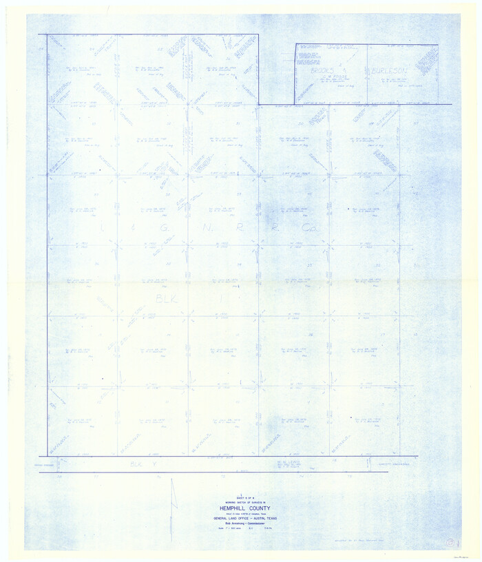 66122, Hemphill County Working Sketch 27, General Map Collection