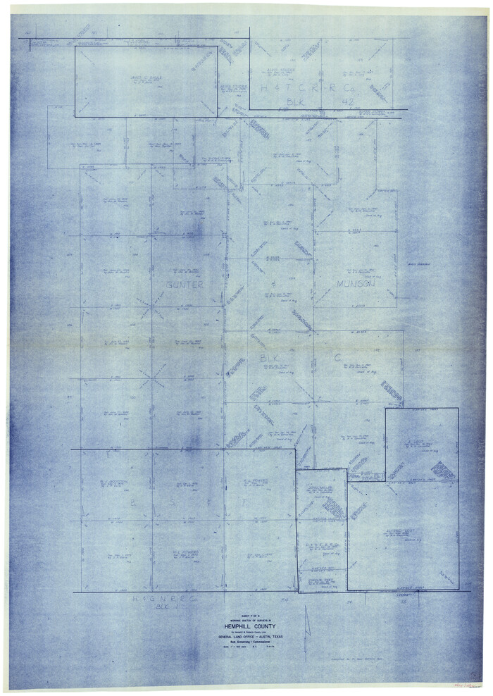66123, Hemphill County Working Sketch 28, General Map Collection
