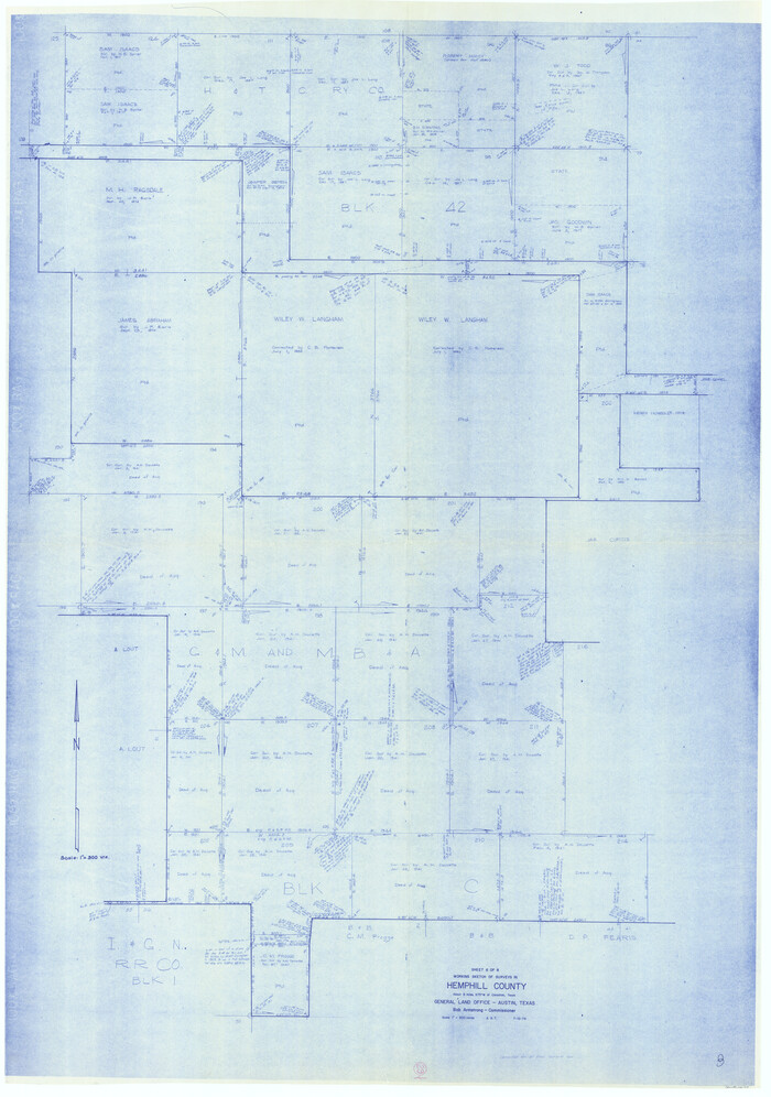 66124, Hemphill County Working Sketch 29, General Map Collection