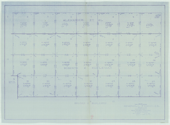 66131, Hemphill County Working Sketch 36, General Map Collection