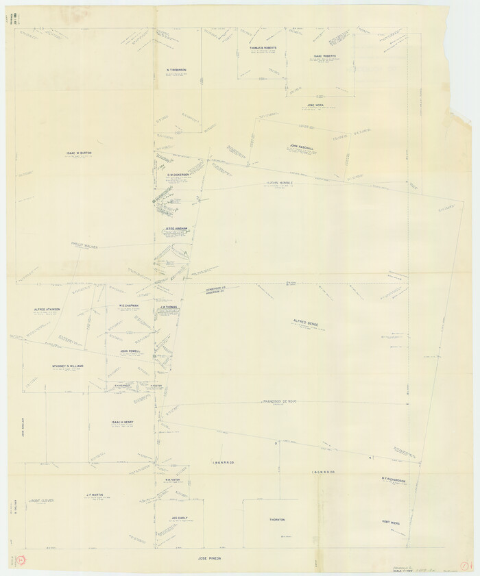 66134, Henderson County Working Sketch 1, General Map Collection