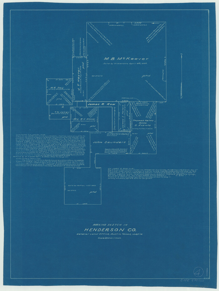 66137, Henderson County Working Sketch 4, General Map Collection