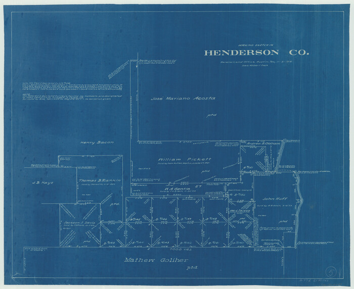 66138, Henderson County Working Sketch 5, General Map Collection