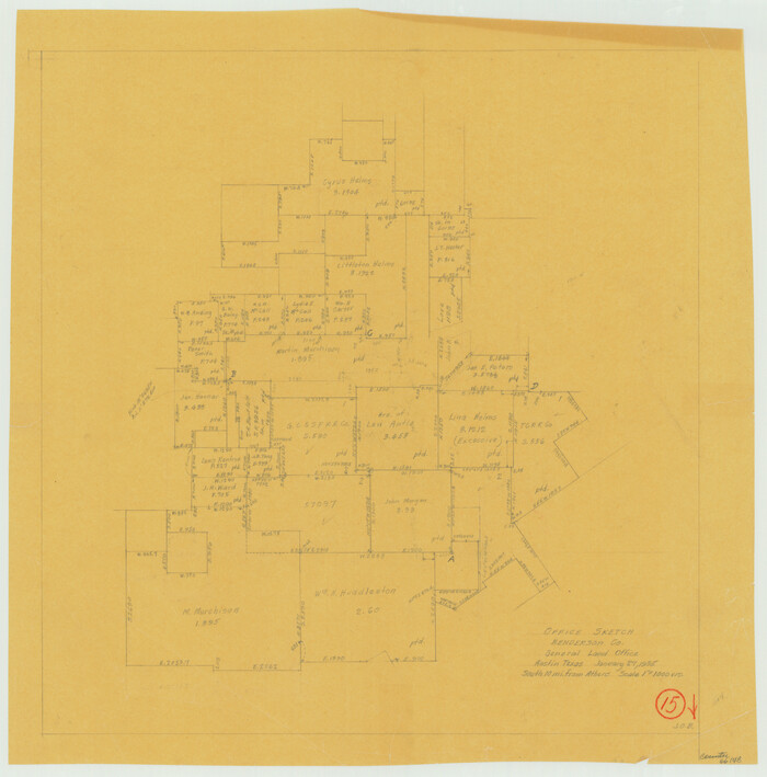 66148, Henderson County Working Sketch 15, General Map Collection