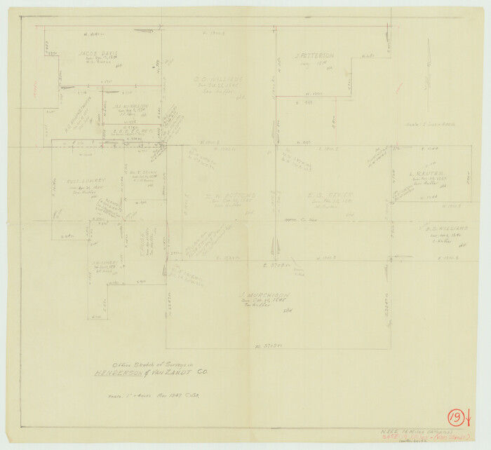 66152, Henderson County Working Sketch 19, General Map Collection