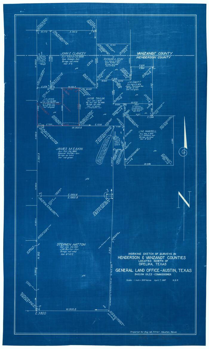 66153, Henderson County Working Sketch 20, General Map Collection