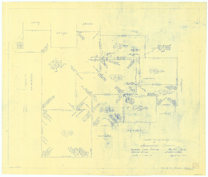 66155, Henderson County Working Sketch 22, General Map Collection