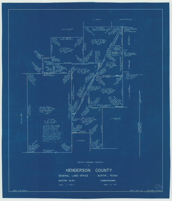 66156, Henderson County Working Sketch 23, General Map Collection