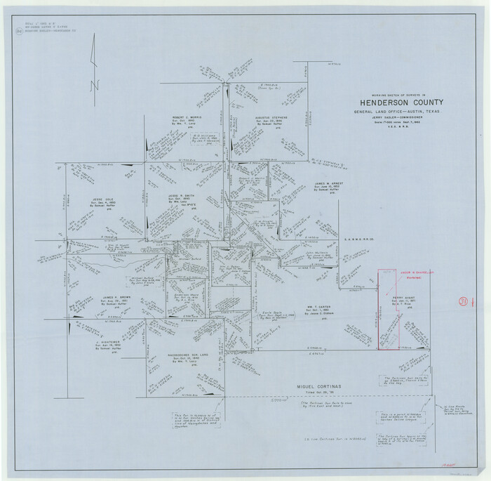 66164, Henderson County Working Sketch 31, General Map Collection