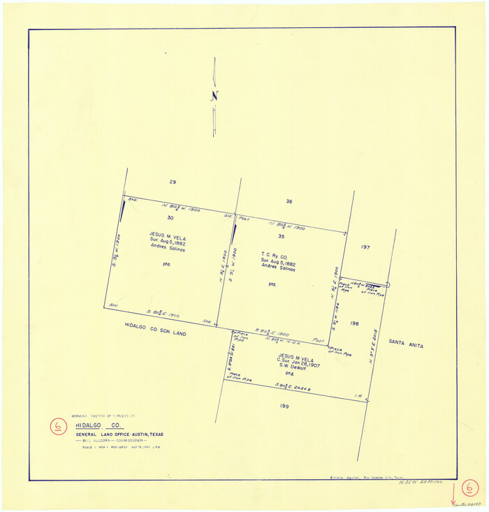 66183, Hidalgo County Working Sketch 6, General Map Collection
