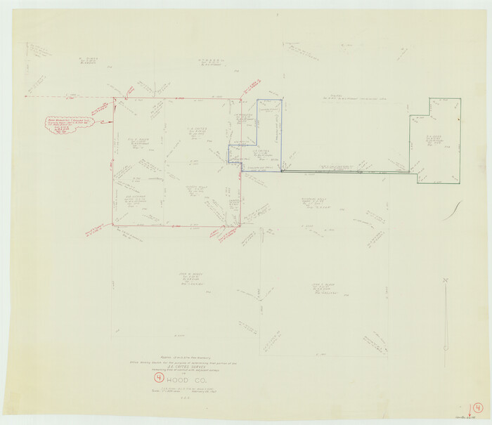 66198, Hood County Working Sketch 4, General Map Collection