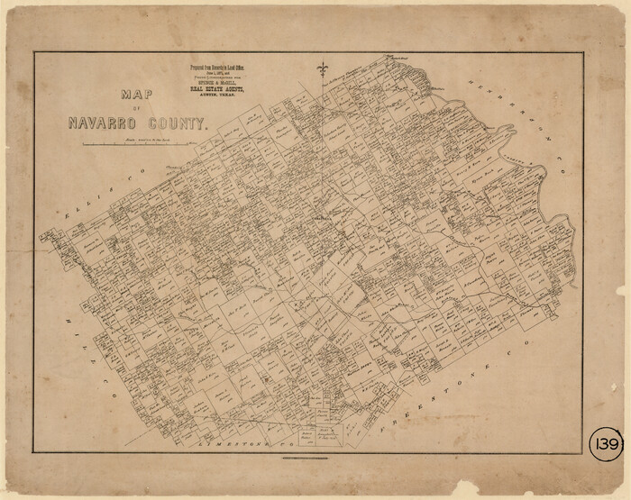 662, Map of Navarro County, Texas, Maddox Collection