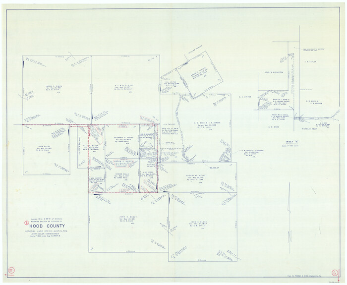 66200, Hood County Working Sketch 6, General Map Collection