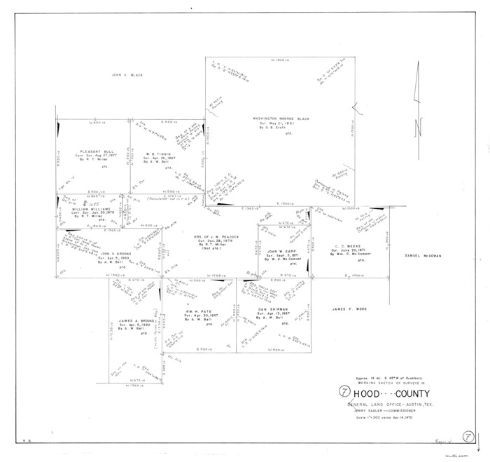 66201, Hood County Working Sketch 7, General Map Collection