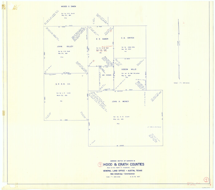 66203, Hood County Working Sketch 9, General Map Collection