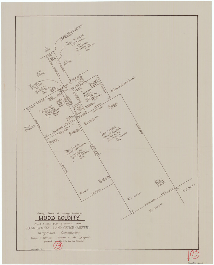 66213, Hood County Working Sketch 19, General Map Collection