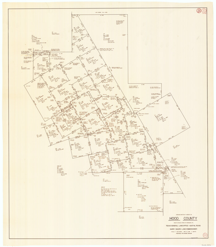 66214, Hood County Working Sketch 20, General Map Collection